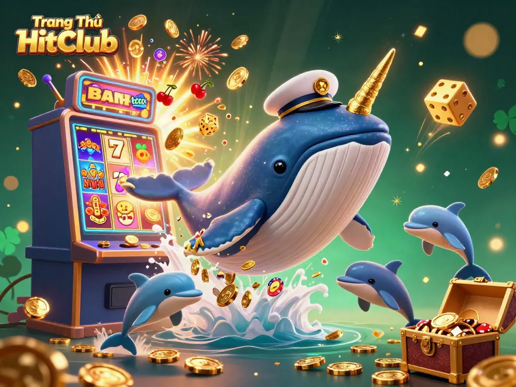 Engage with the thrilling world of Trang Chủ HitClub featuring vibrant characters and dynamic casino elements.