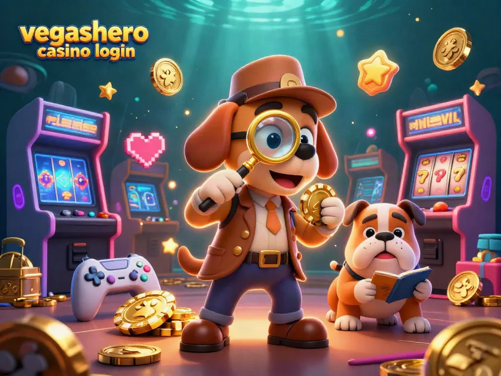 Secure your vegashero casino login and dive into amazing games with our vibrant casino illustration.