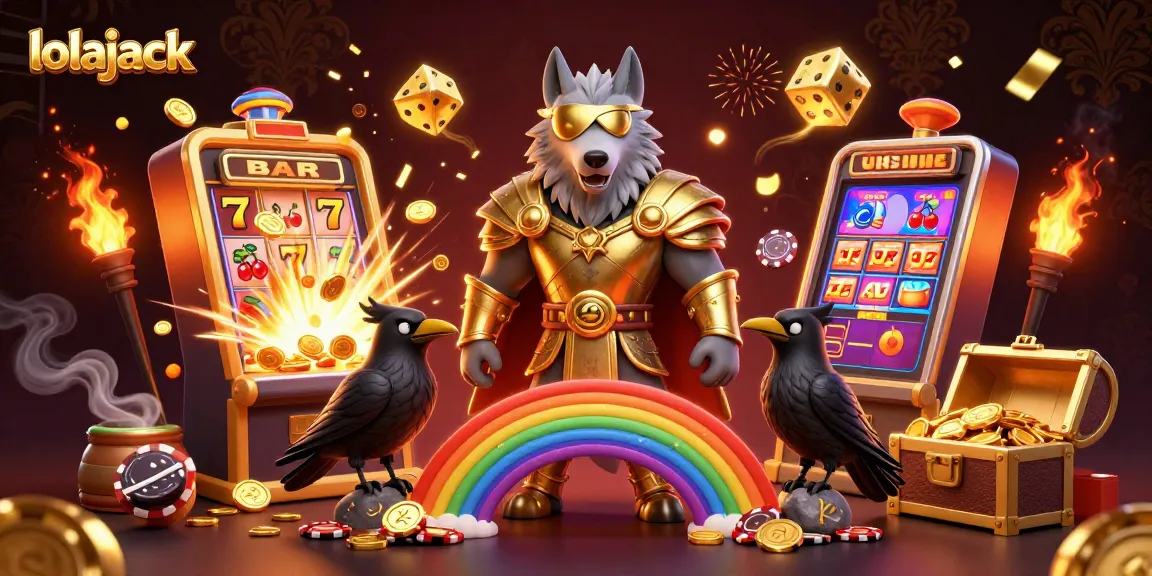 Experience the thrills of lolajack with this vibrant casino-themed digital artwork!