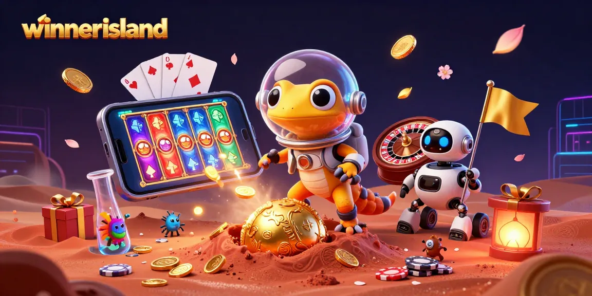 Engage with winnerisland's thrilling casino experience, featuring vibrant games and a fun Martian theme.