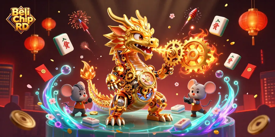 Beli Chip RD dengan cepat dan aman melalui ilustrasi 3D penuh detail dan warna, menarik perhatian pemain game.